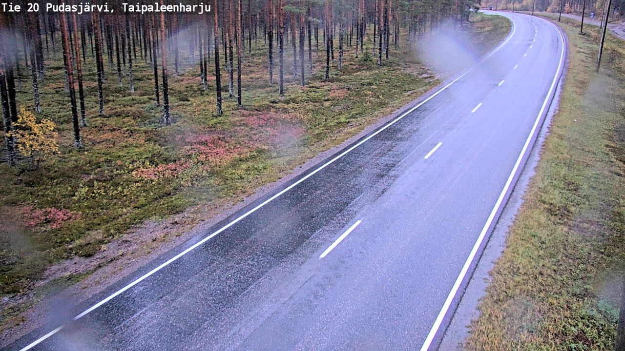 Kelikamerat Kuva Tie 20 Pudasjärvi, Taipaleenharju, Pudasjärvi, Pohjois-Pohjanmaa