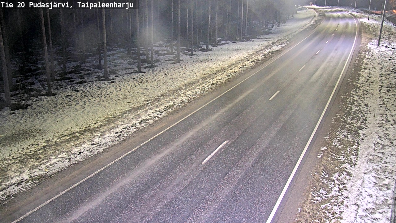 Kelikamerat Kuva Tie 20 Pudasjärvi, Taipaleenharju, Pudasjärvi, Pohjois-Pohjanmaa