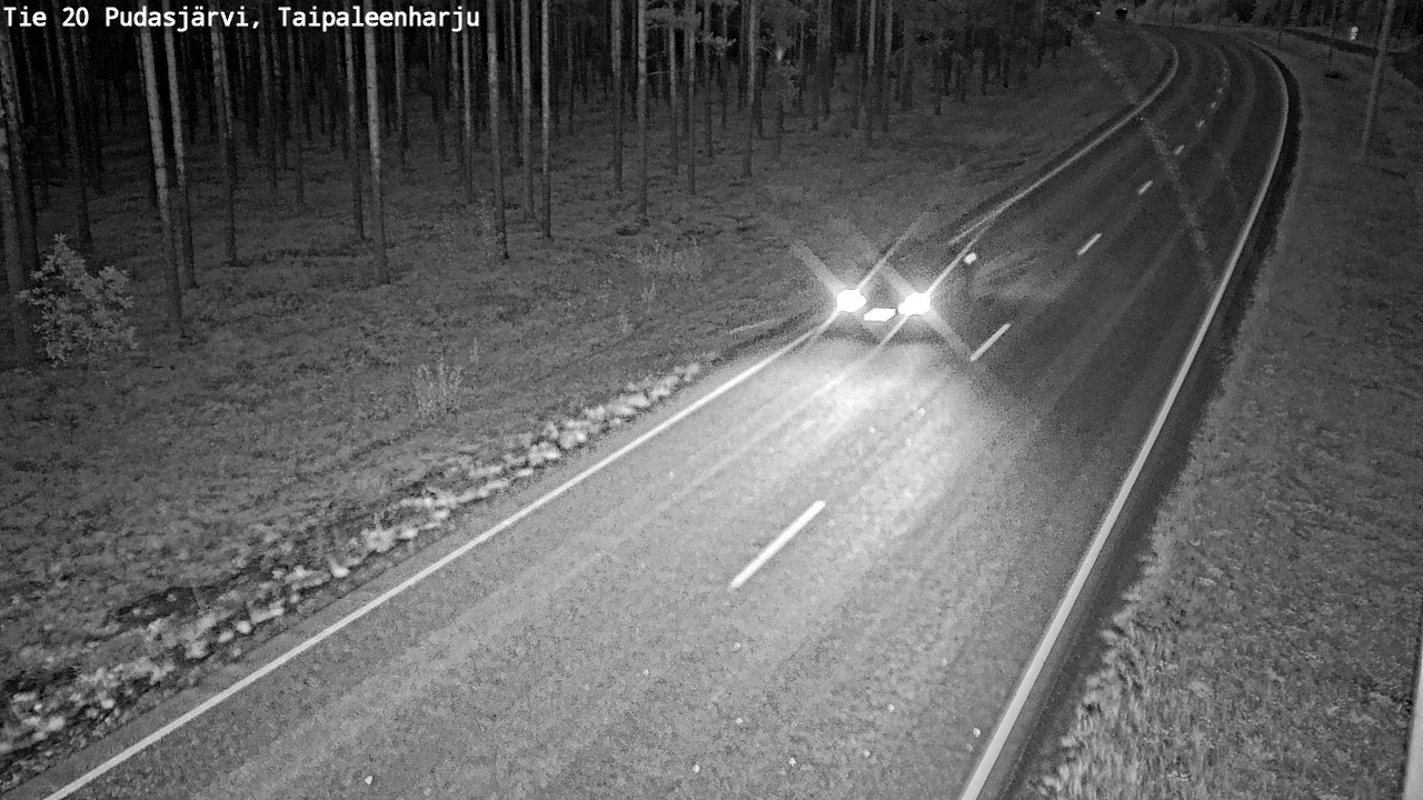Kelikamerat Kuva Tie 20 Pudasjärvi, Taipaleenharju, Pudasjärvi, Pohjois-Pohjanmaa