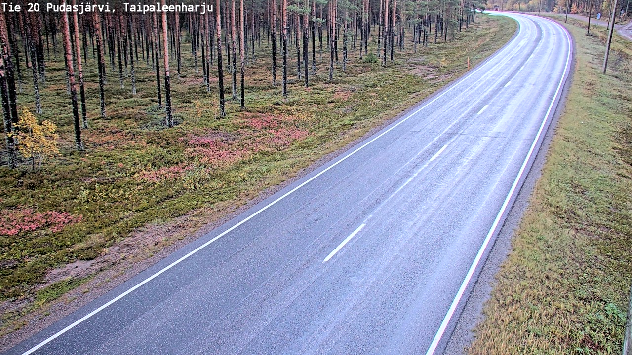 Kelikamerat Kuva Tie 20 Pudasjärvi, Taipaleenharju, Pudasjärvi, Pohjois-Pohjanmaa