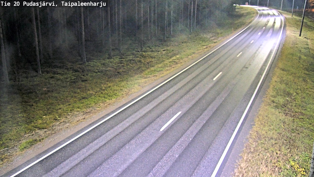 Kelikamerat Kuva Tie 20 Pudasjärvi, Taipaleenharju, Pudasjärvi, Pohjois-Pohjanmaa