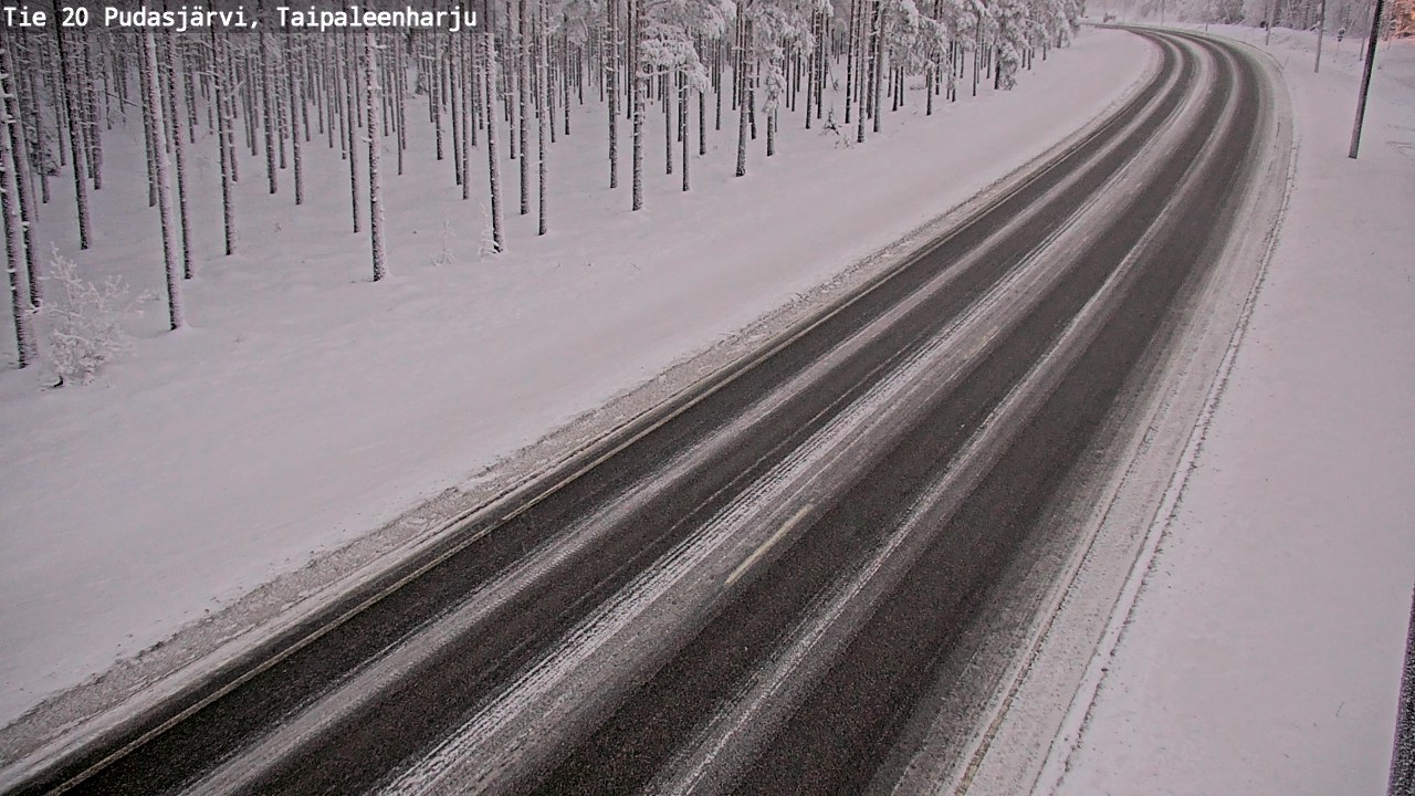 Kelikamerat Kuva Tie 20 Pudasjärvi, Taipaleenharju, Pudasjärvi, Pohjois-Pohjanmaa