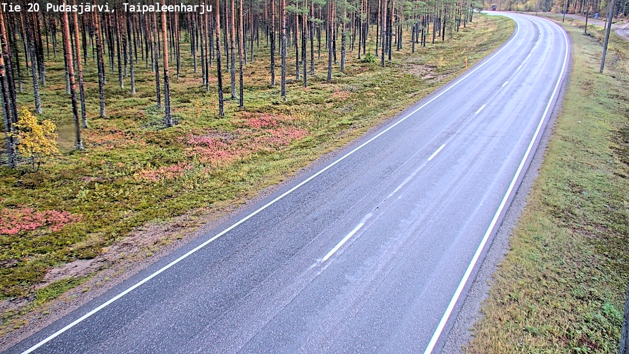 Kelikamerat Kuva Tie 20 Pudasjärvi, Taipaleenharju, Pudasjärvi, Pohjois-Pohjanmaa