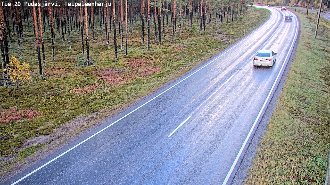 Kelikamerat Kuva Tie 20 Pudasjärvi, Taipaleenharju, Pudasjärvi, Pohjois-Pohjanmaa