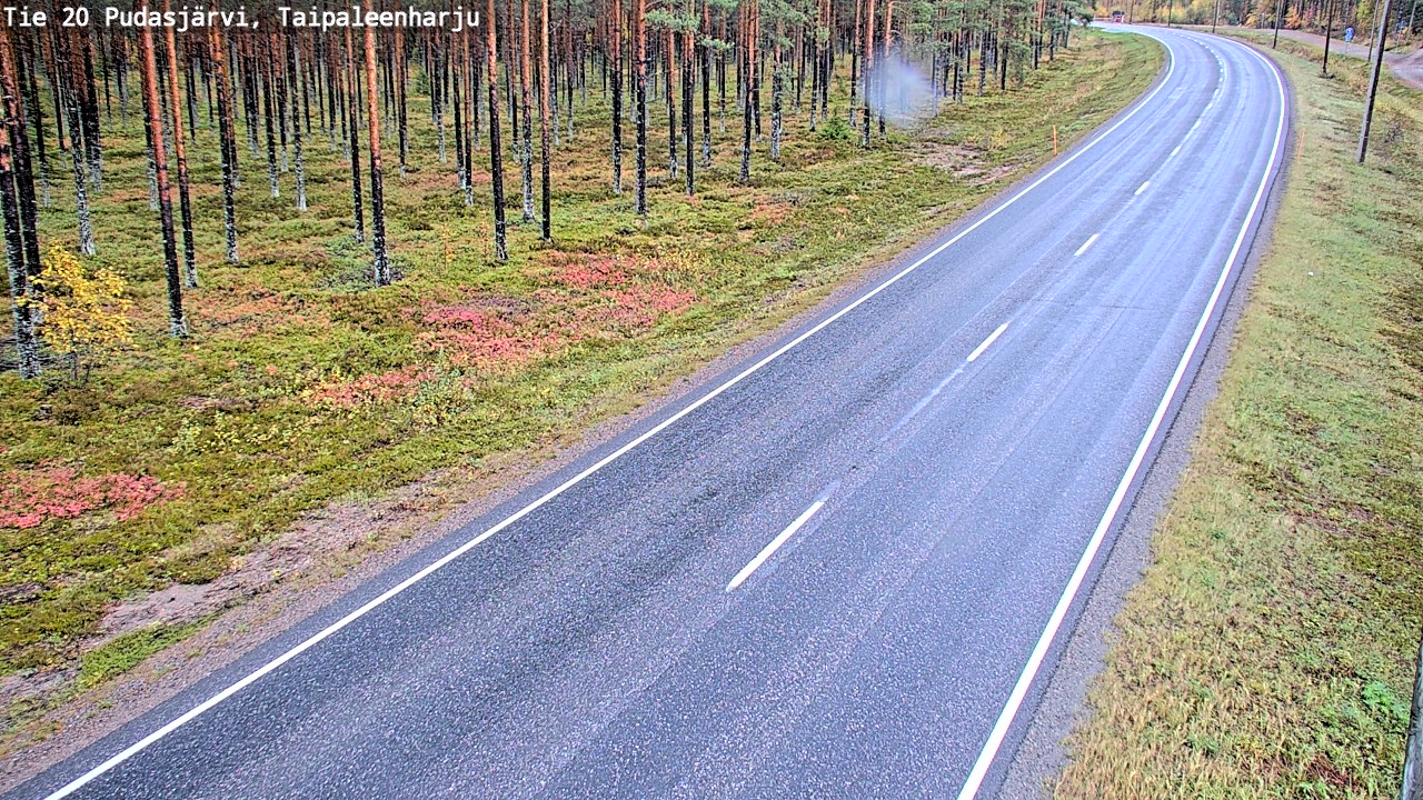 Kelikamerat Kuva Tie 20 Pudasjärvi, Taipaleenharju, Pudasjärvi, Pohjois-Pohjanmaa