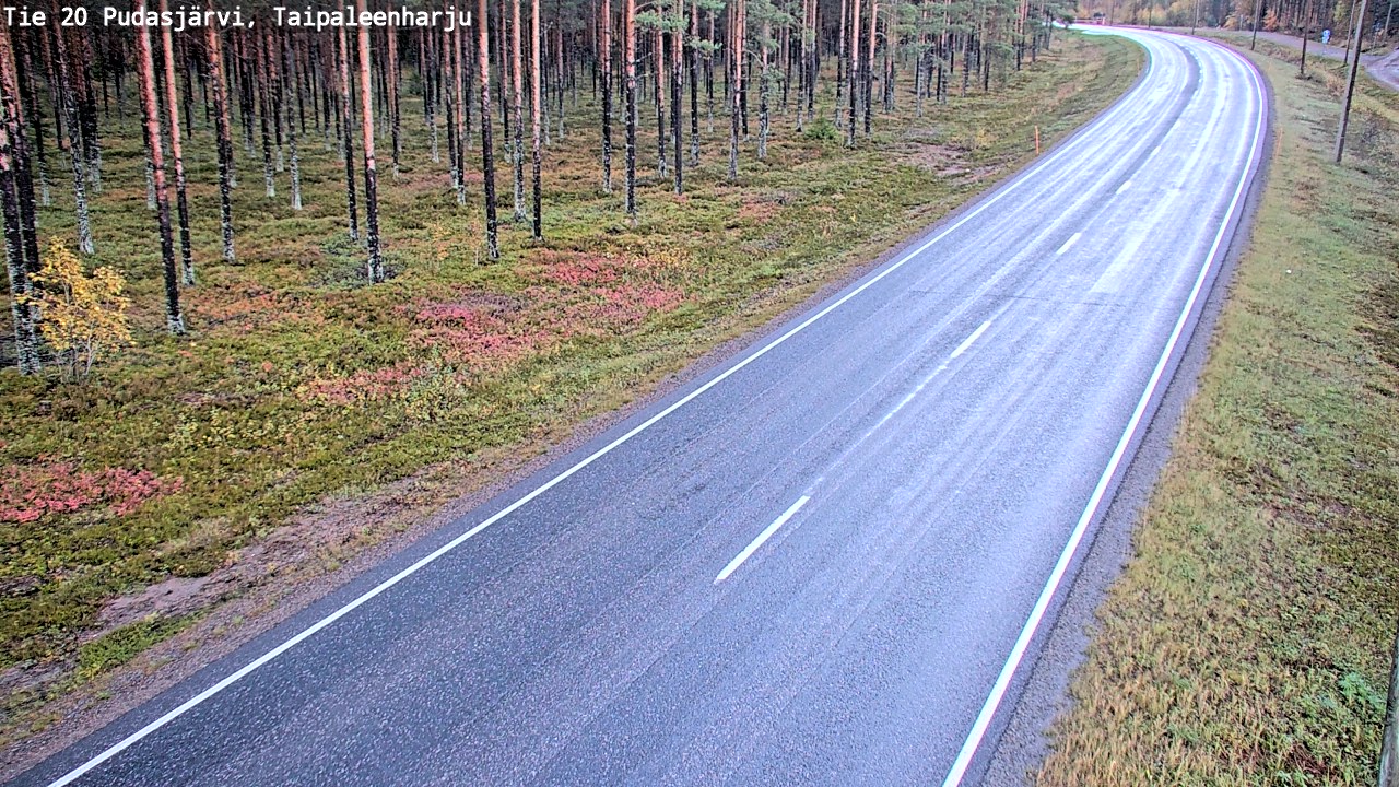 Kelikamerat Kuva Tie 20 Pudasjärvi, Taipaleenharju, Pudasjärvi, Pohjois-Pohjanmaa