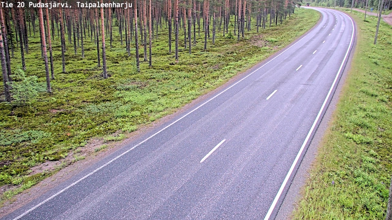 Kelikamerat Kuva Tie 20 Pudasjärvi, Taipaleenharju, Pudasjärvi, Pohjois-Pohjanmaa