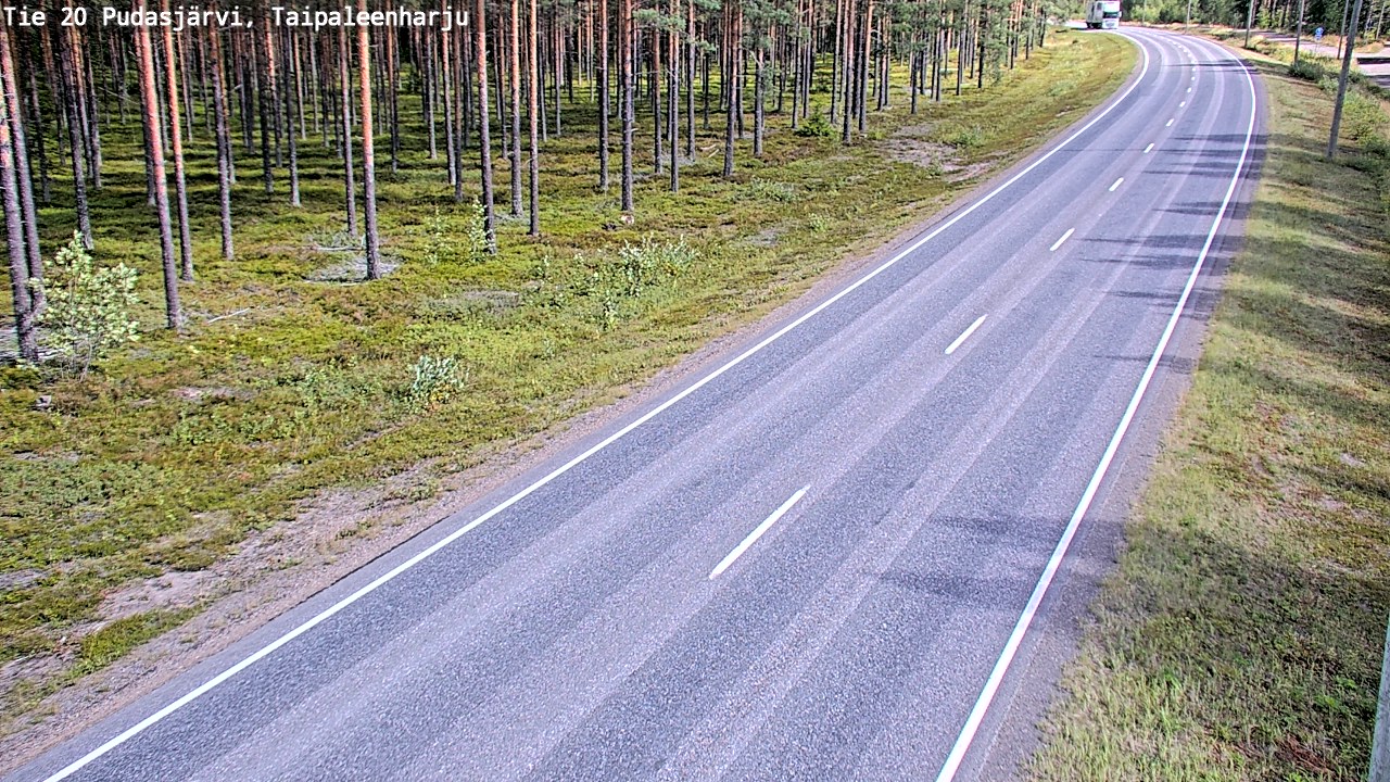 Kelikamerat Kuva Tie 20 Pudasjärvi, Taipaleenharju, Pudasjärvi, Pohjois-Pohjanmaa