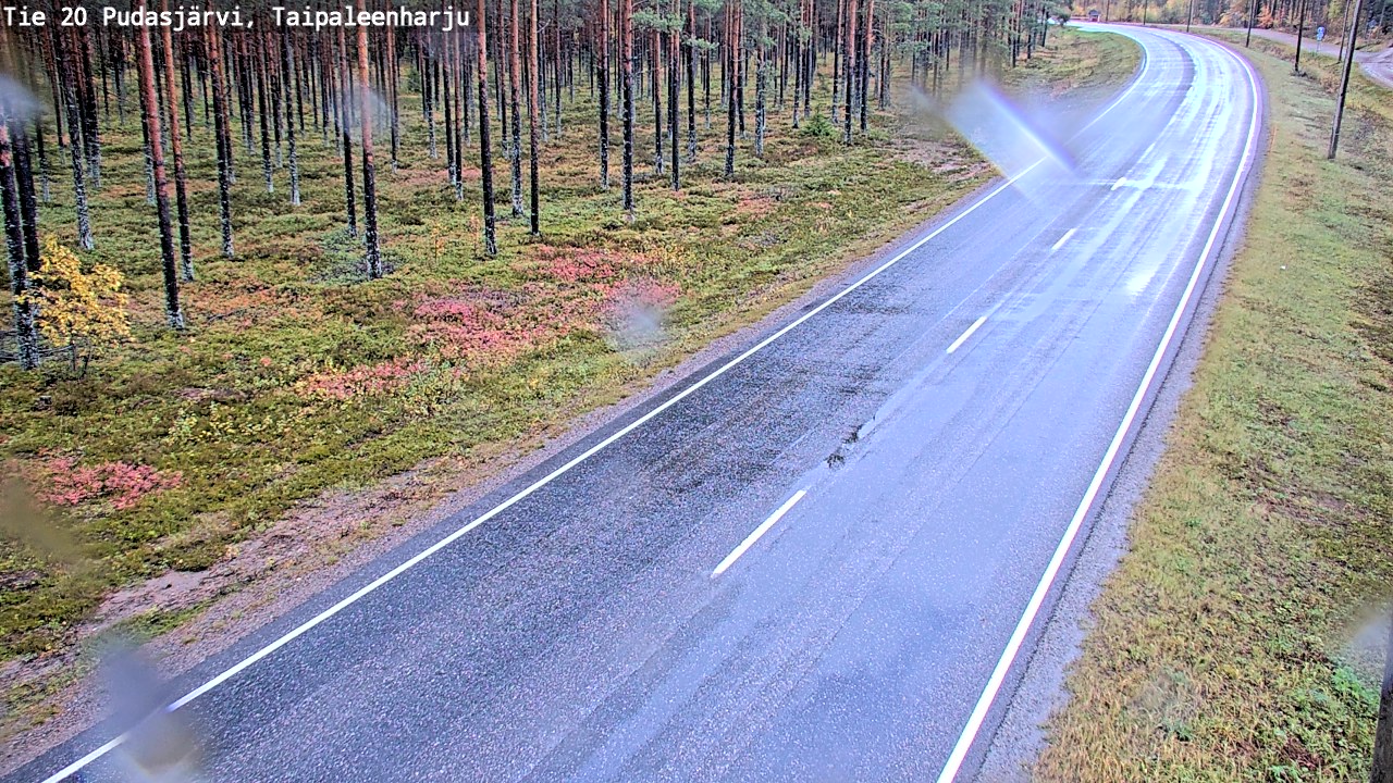 Kelikamerat Kuva Tie 20 Pudasjärvi, Taipaleenharju, Pudasjärvi, Pohjois-Pohjanmaa