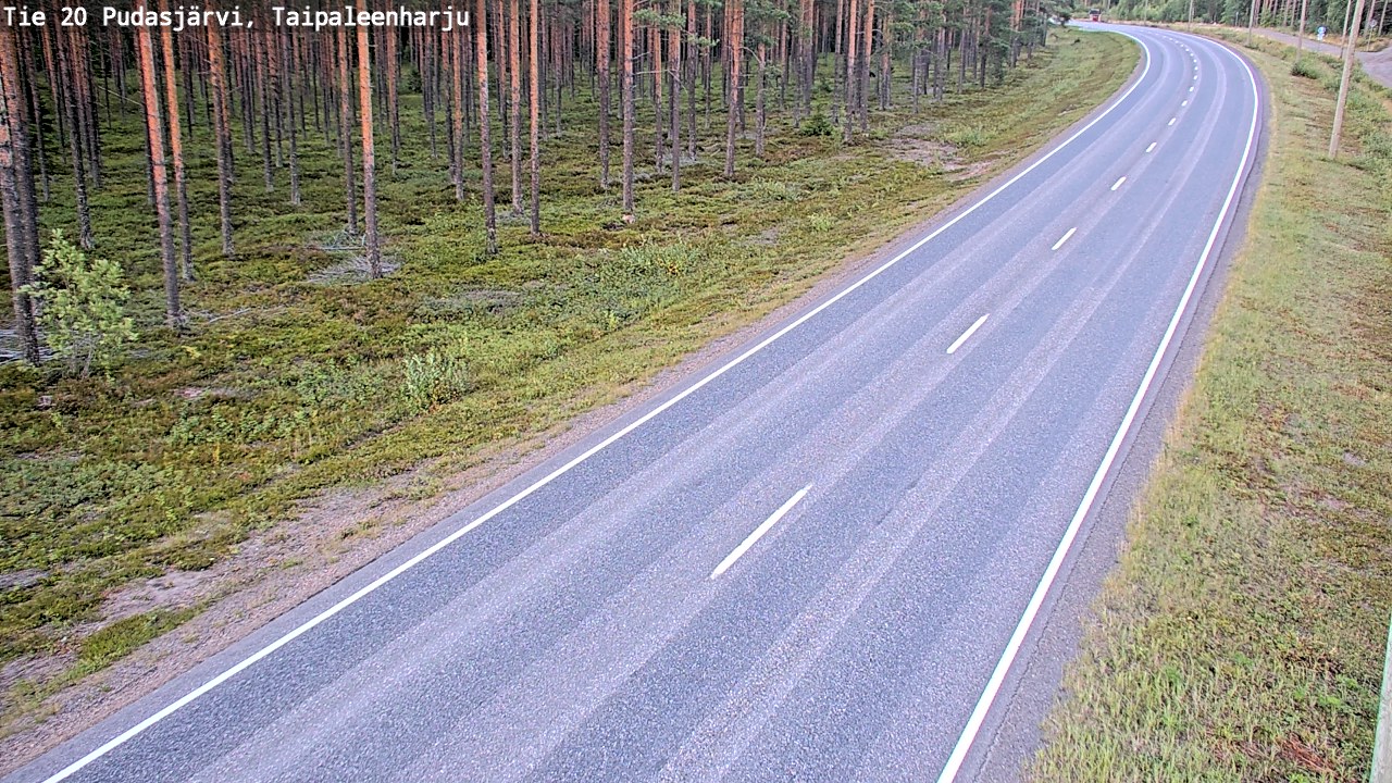 Kelikamerat Kuva Tie 20 Pudasjärvi, Taipaleenharju, Pudasjärvi, Pohjois-Pohjanmaa