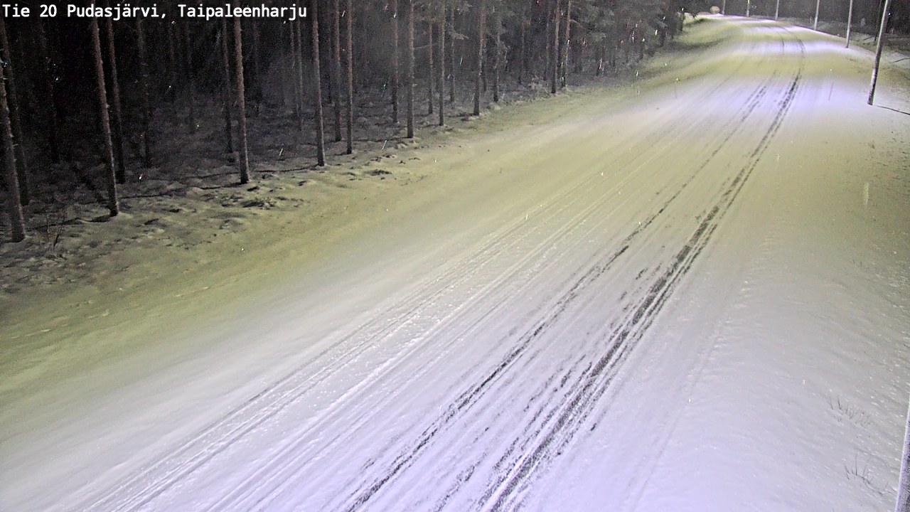 Kelikamerat Kuva Tie 20 Pudasjärvi, Taipaleenharju, Pudasjärvi, Pohjois-Pohjanmaa