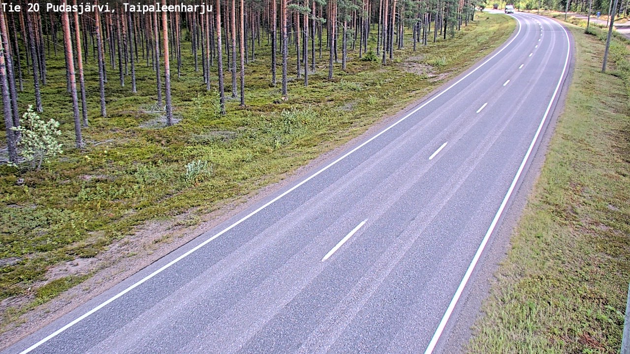 Kelikamerat Kuva Tie 20 Pudasjärvi, Taipaleenharju, Pudasjärvi, Pohjois-Pohjanmaa