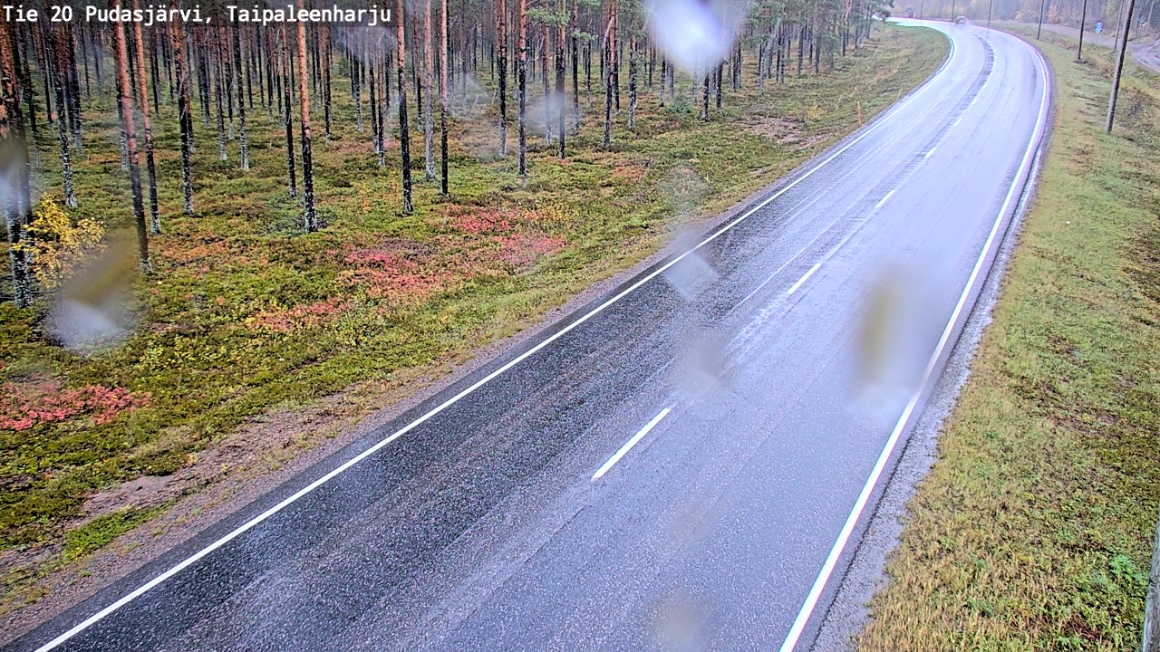 Kelikamerat Kuva Tie 20 Pudasjärvi, Taipaleenharju, Pudasjärvi, Pohjois-Pohjanmaa