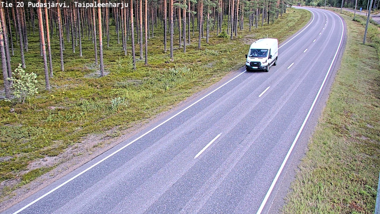 Kelikamerat Kuva Tie 20 Pudasjärvi, Taipaleenharju, Pudasjärvi, Pohjois-Pohjanmaa