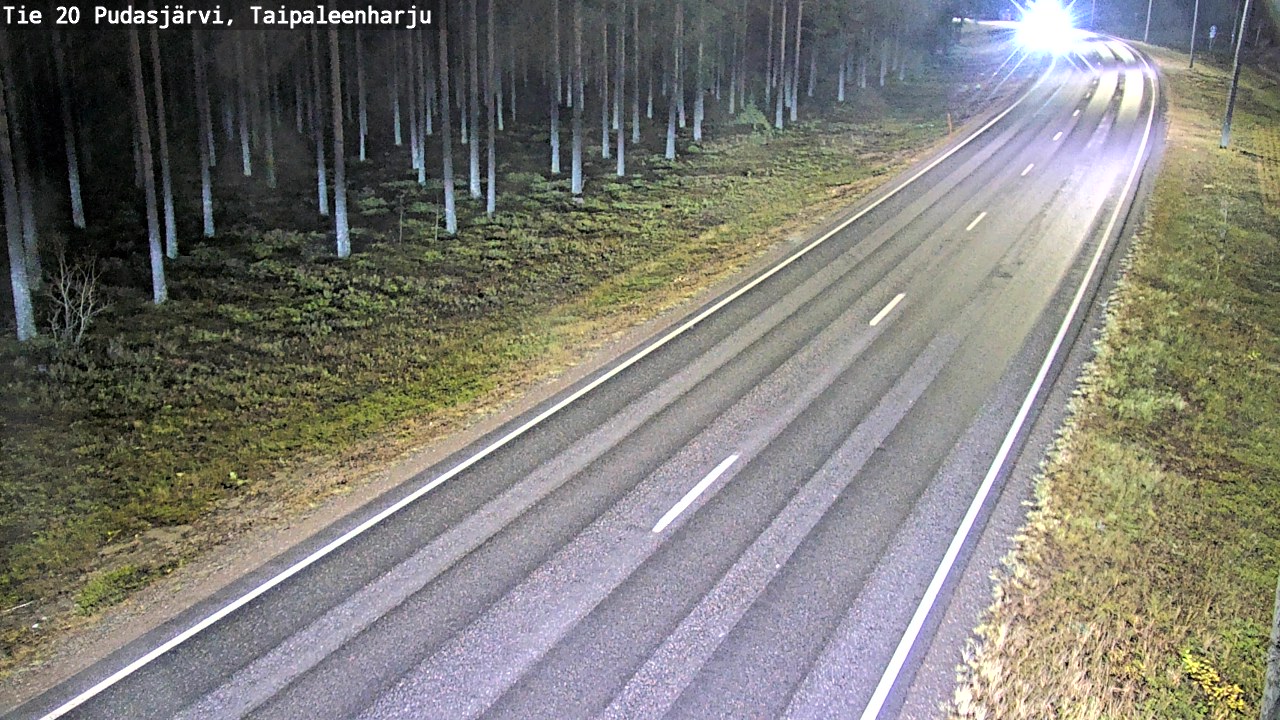 Kelikamerat Kuva Tie 20 Pudasjärvi, Taipaleenharju, Pudasjärvi, Pohjois-Pohjanmaa