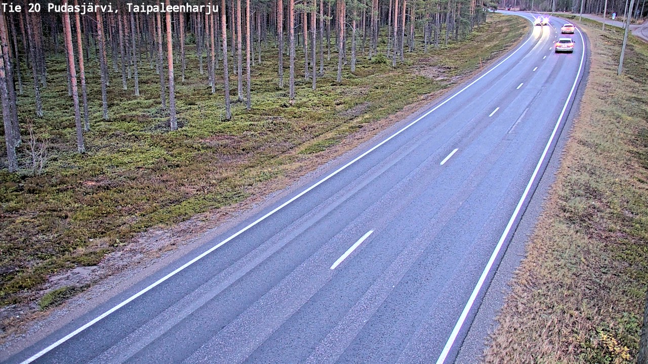 Kelikamerat Kuva Tie 20 Pudasjärvi, Taipaleenharju, Pudasjärvi, Pohjois-Pohjanmaa