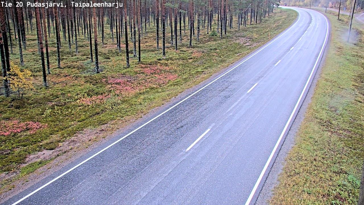Kelikamerat Kuva Tie 20 Pudasjärvi, Taipaleenharju, Pudasjärvi, Pohjois-Pohjanmaa