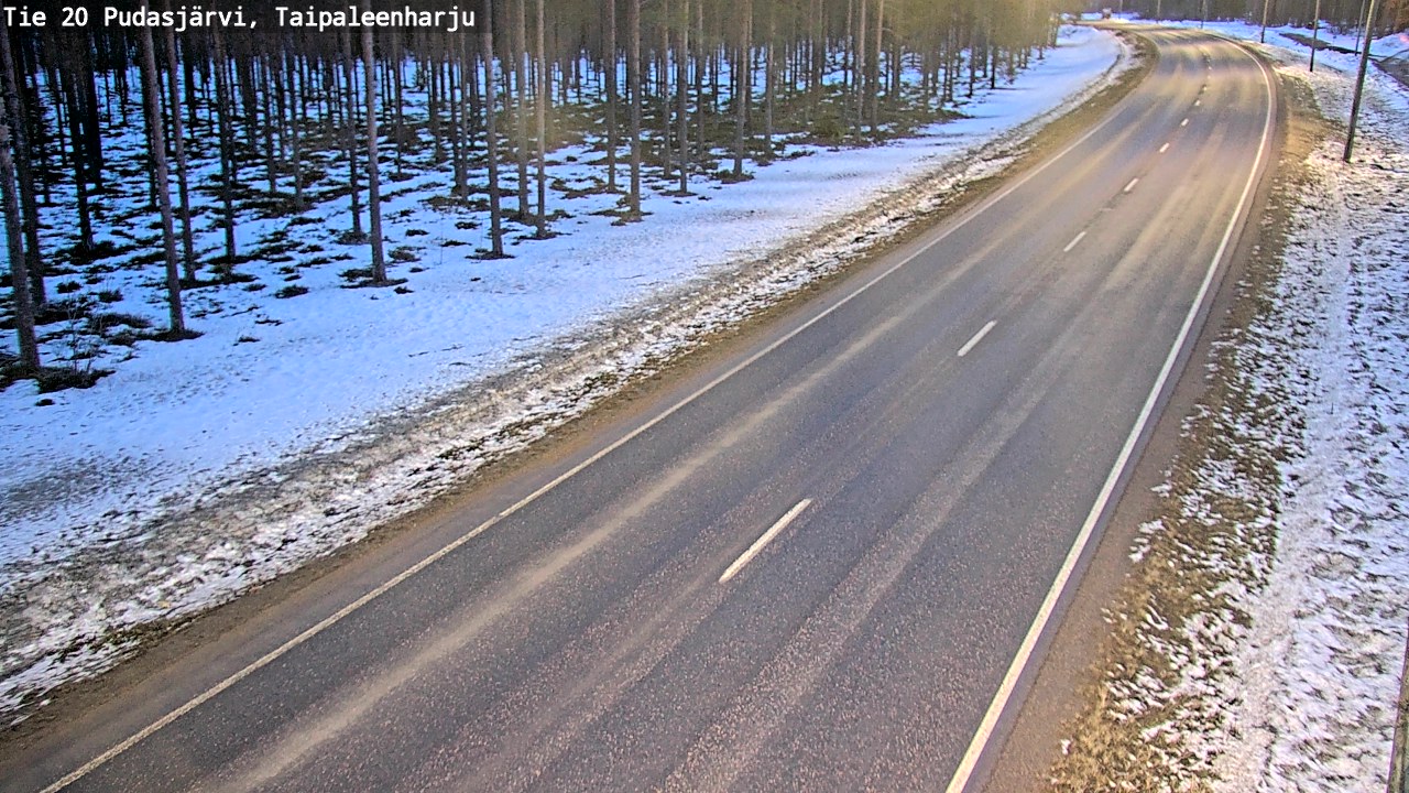 Kelikamerat Kuva Tie 20 Pudasjärvi, Taipaleenharju, Pudasjärvi, Pohjois-Pohjanmaa