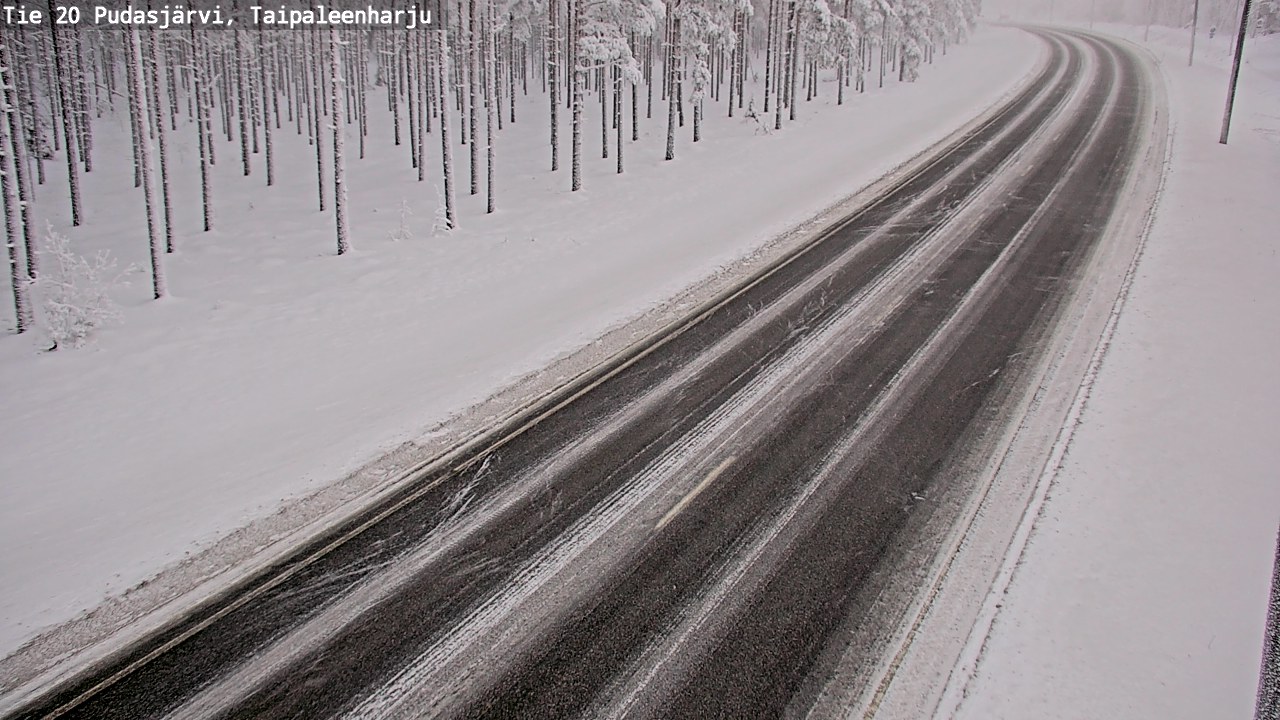 Kelikamerat Kuva Tie 20 Pudasjärvi, Taipaleenharju, Pudasjärvi, Pohjois-Pohjanmaa