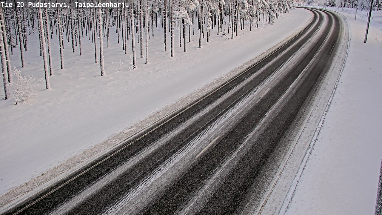 Kelikamerat Kuva Tie 20 Pudasjärvi, Taipaleenharju, Pudasjärvi, Pohjois-Pohjanmaa