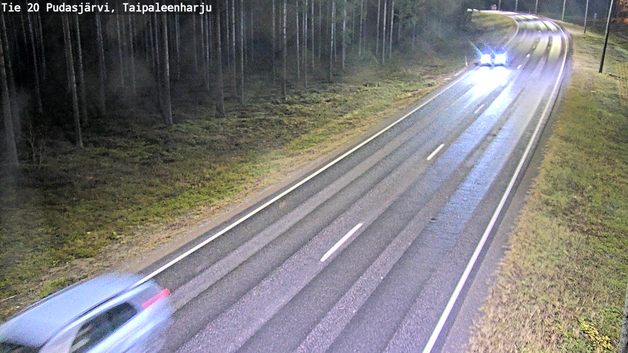 Kelikamerat Kuva Tie 20 Pudasjärvi, Taipaleenharju, Pudasjärvi, Pohjois-Pohjanmaa