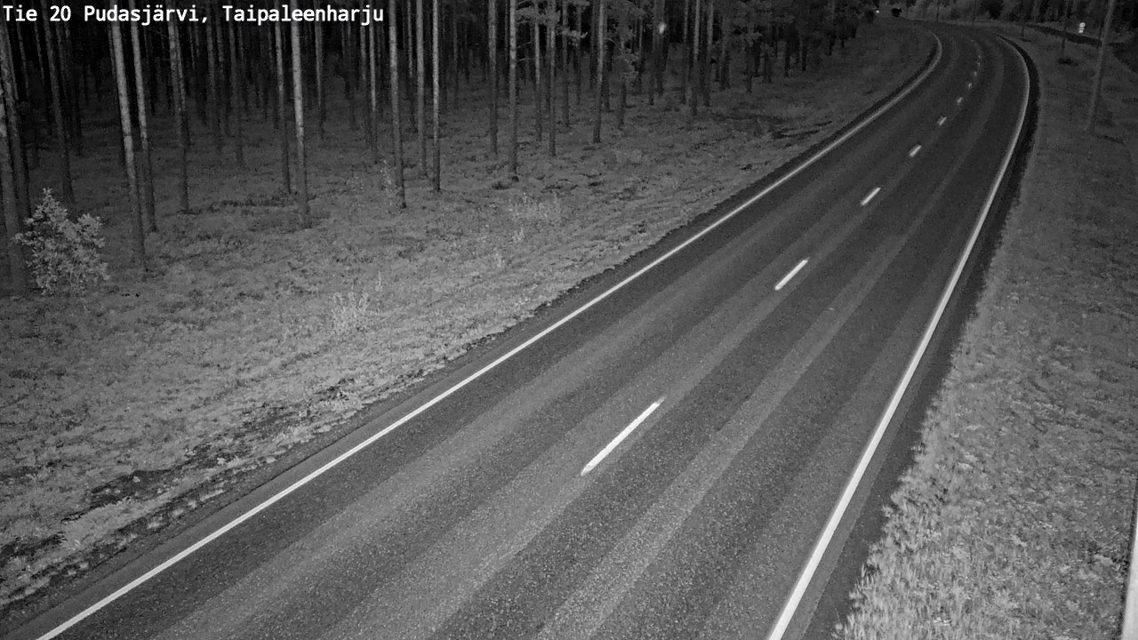 Kelikamerat Kuva Tie 20 Pudasjärvi, Taipaleenharju, Pudasjärvi, Pohjois-Pohjanmaa