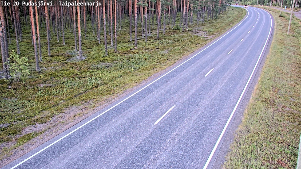 Kelikamerat Kuva Tie 20 Pudasjärvi, Taipaleenharju, Pudasjärvi, Pohjois-Pohjanmaa