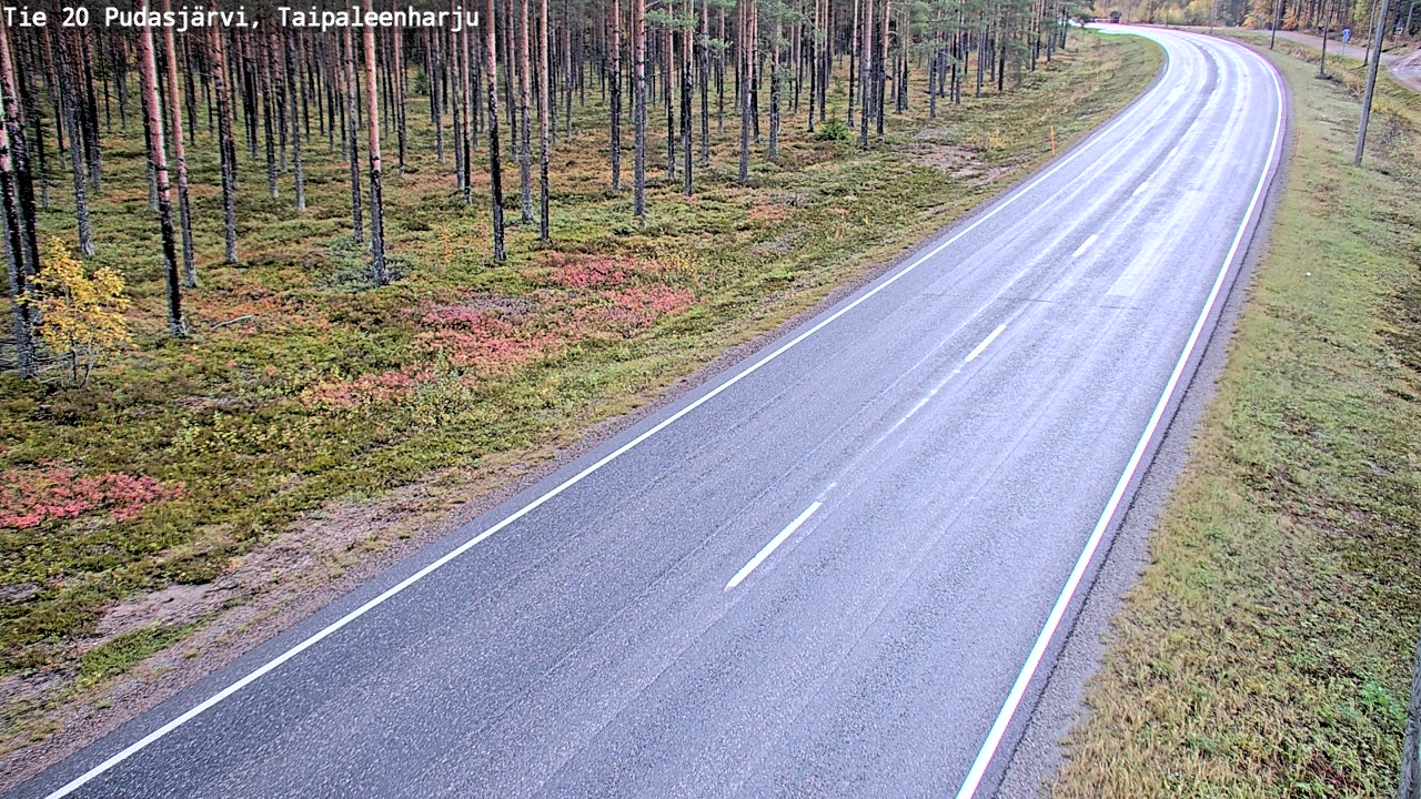 Kelikamerat Kuva Tie 20 Pudasjärvi, Taipaleenharju, Pudasjärvi, Pohjois-Pohjanmaa