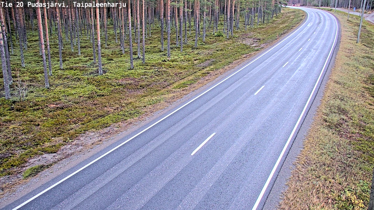 Kelikamerat Kuva Tie 20 Pudasjärvi, Taipaleenharju, Pudasjärvi, Pohjois-Pohjanmaa