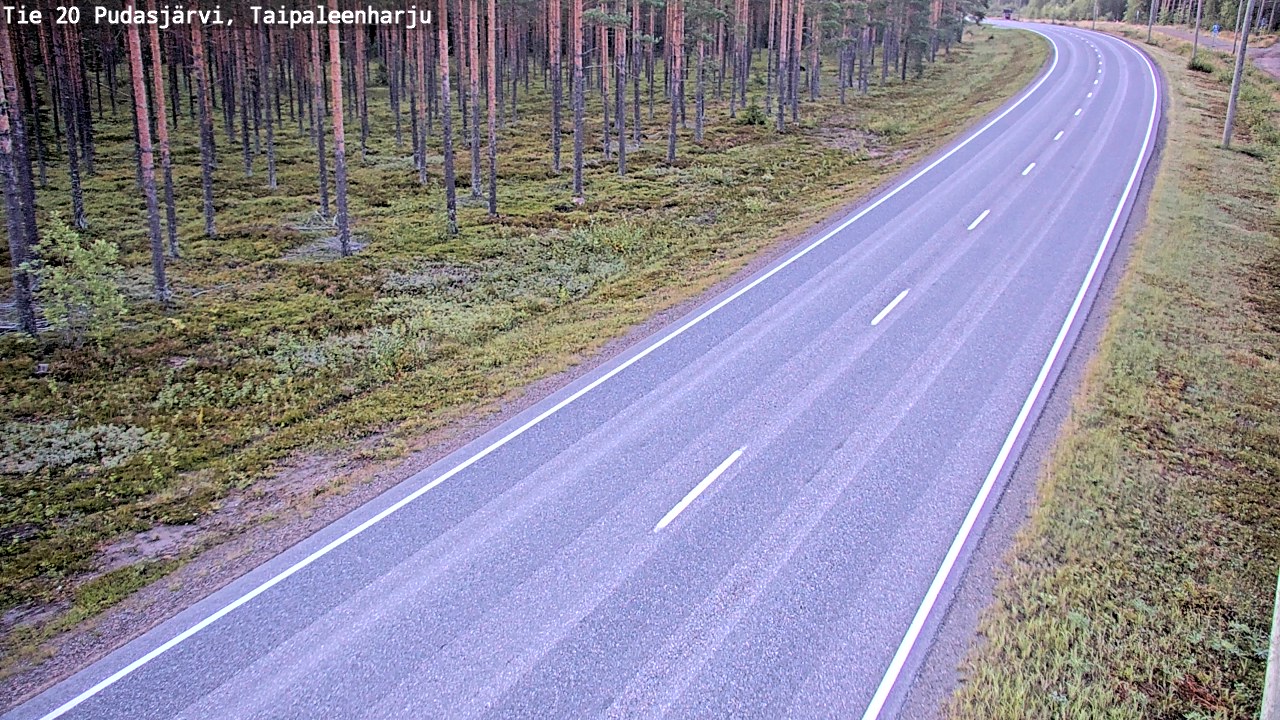 Kelikamerat Kuva Tie 20 Pudasjärvi, Taipaleenharju, Pudasjärvi, Pohjois-Pohjanmaa