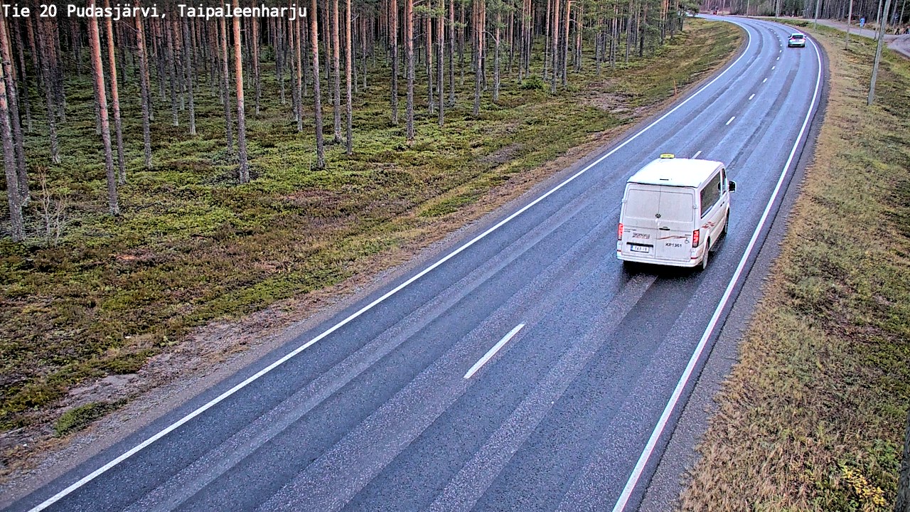 Kelikamerat Kuva Tie 20 Pudasjärvi, Taipaleenharju, Pudasjärvi, Pohjois-Pohjanmaa