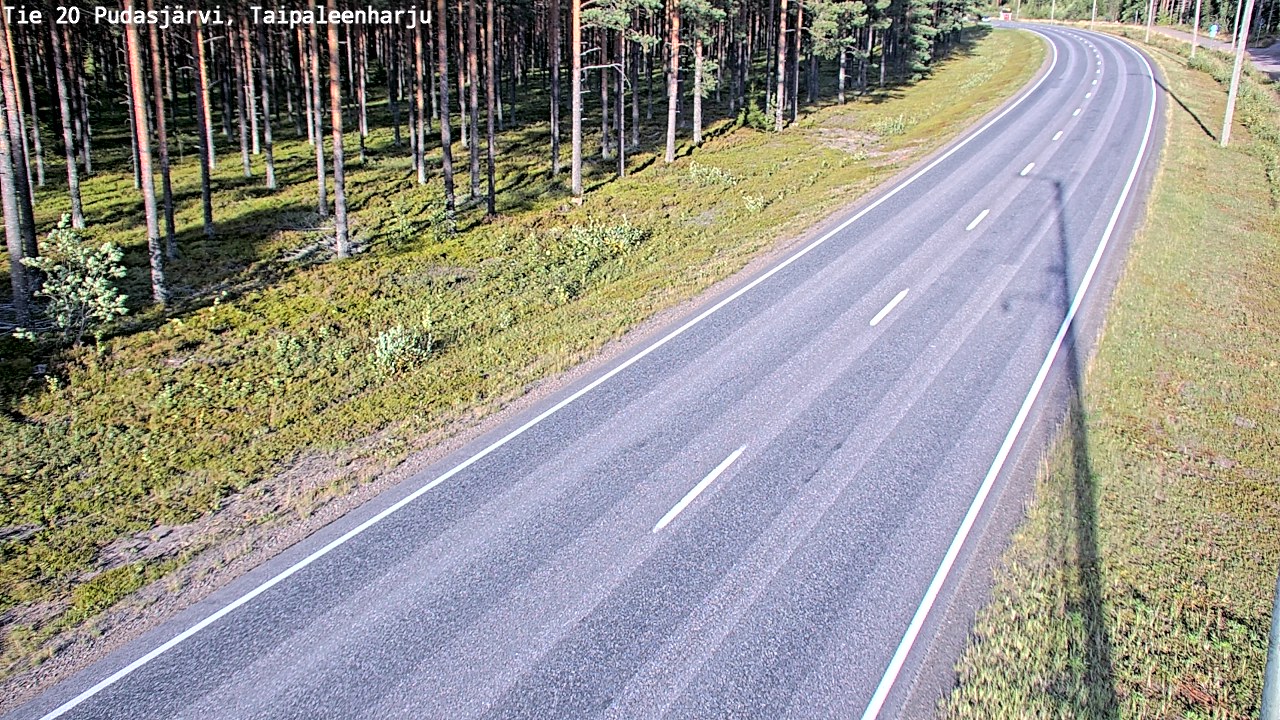 Kelikamerat Kuva Tie 20 Pudasjärvi, Taipaleenharju, Pudasjärvi, Pohjois-Pohjanmaa