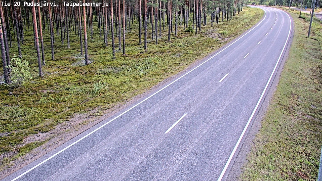 Kelikamerat Kuva Tie 20 Pudasjärvi, Taipaleenharju, Pudasjärvi, Pohjois-Pohjanmaa