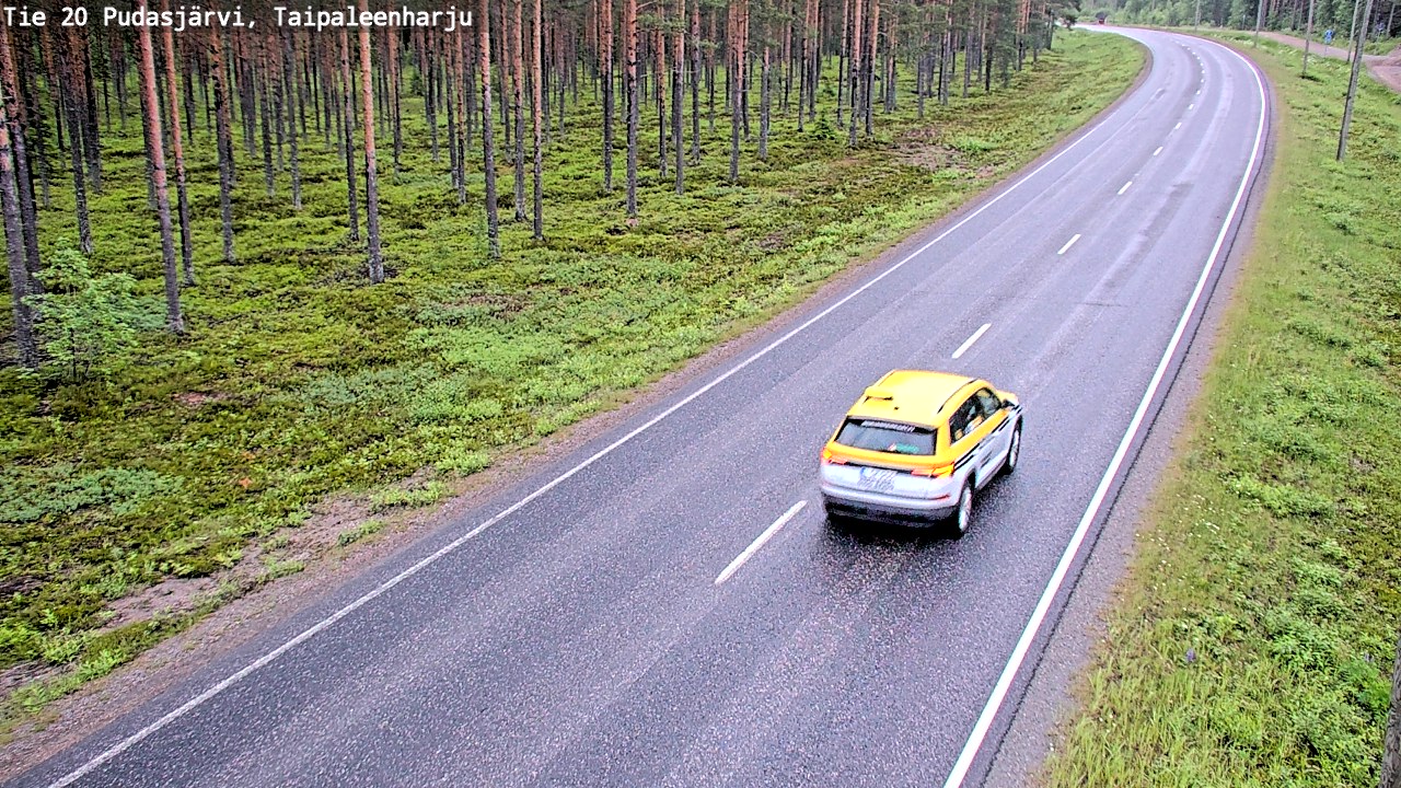 Kelikamerat Kuva Tie 20 Pudasjärvi, Taipaleenharju, Pudasjärvi, Pohjois-Pohjanmaa