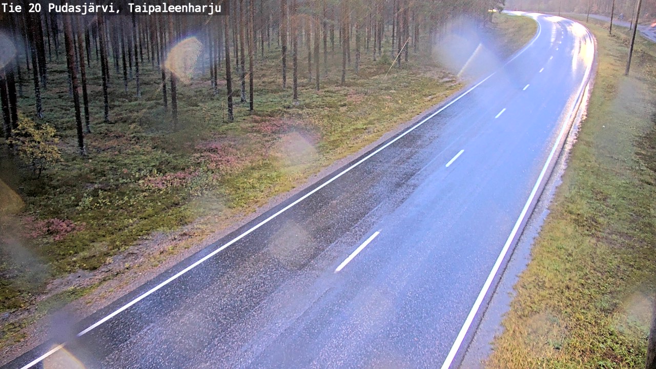 Kelikamerat Kuva Tie 20 Pudasjärvi, Taipaleenharju, Pudasjärvi, Pohjois-Pohjanmaa