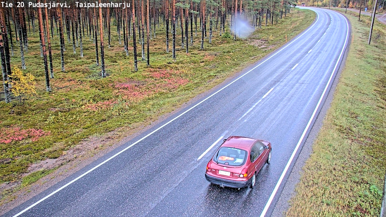 Kelikamerat Kuva Tie 20 Pudasjärvi, Taipaleenharju, Pudasjärvi, Pohjois-Pohjanmaa