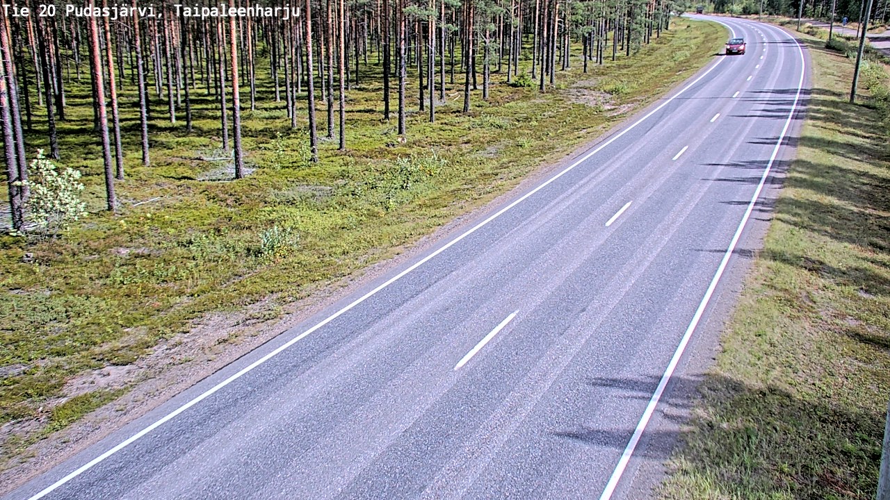 Kelikamerat Kuva Tie 20 Pudasjärvi, Taipaleenharju, Pudasjärvi, Pohjois-Pohjanmaa
