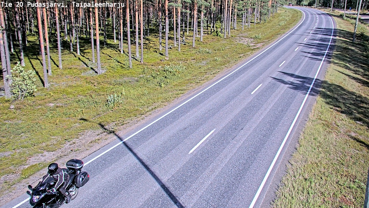 Kelikamerat Kuva Tie 20 Pudasjärvi, Taipaleenharju, Pudasjärvi, Pohjois-Pohjanmaa