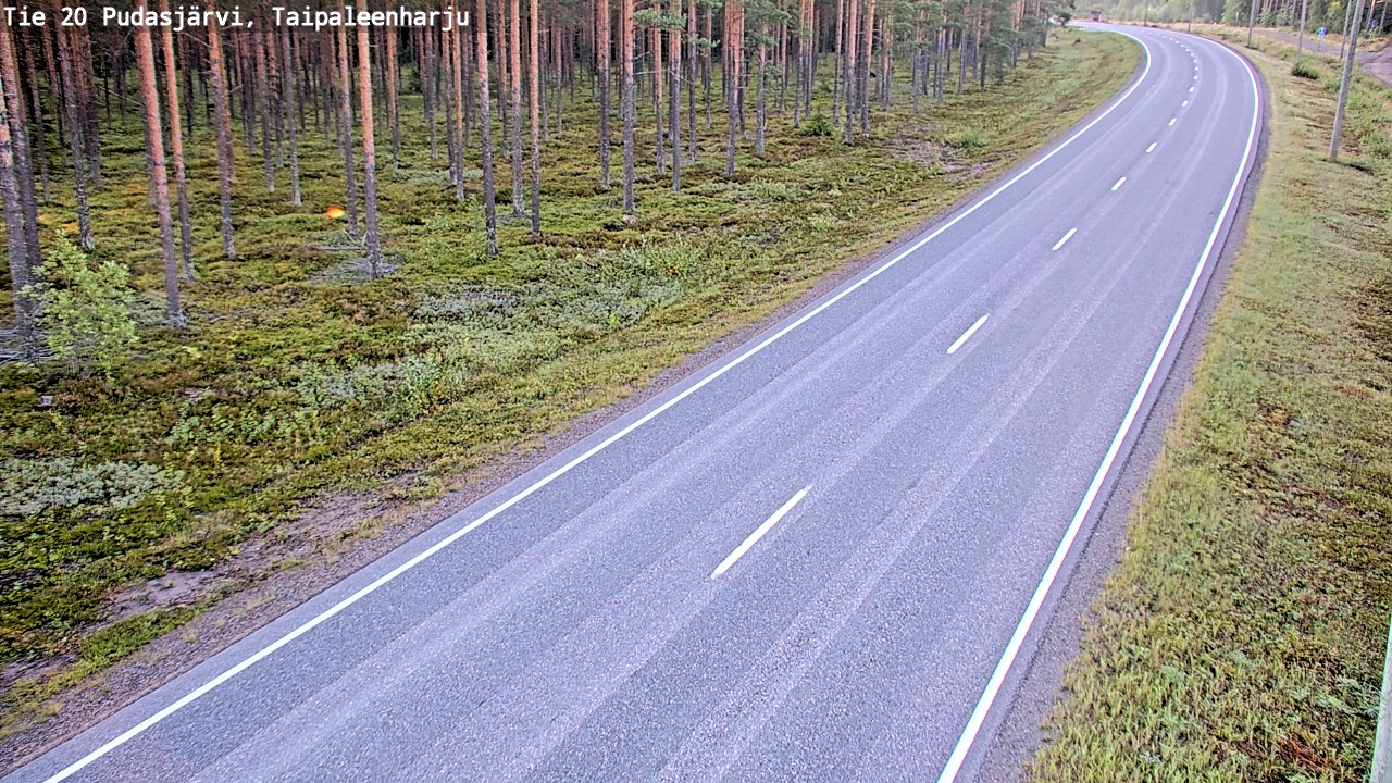 Kelikamerat Kuva Tie 20 Pudasjärvi, Taipaleenharju, Pudasjärvi, Pohjois-Pohjanmaa