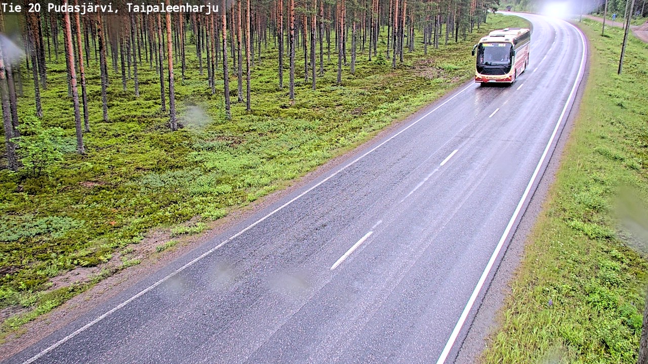 Kelikamerat Kuva Tie 20 Pudasjärvi, Taipaleenharju, Pudasjärvi, Pohjois-Pohjanmaa