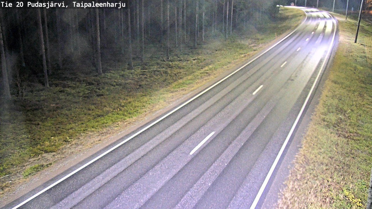 Kelikamerat Kuva Tie 20 Pudasjärvi, Taipaleenharju, Pudasjärvi, Pohjois-Pohjanmaa