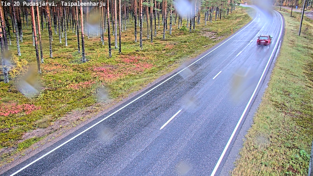 Kelikamerat Kuva Tie 20 Pudasjärvi, Taipaleenharju, Pudasjärvi, Pohjois-Pohjanmaa