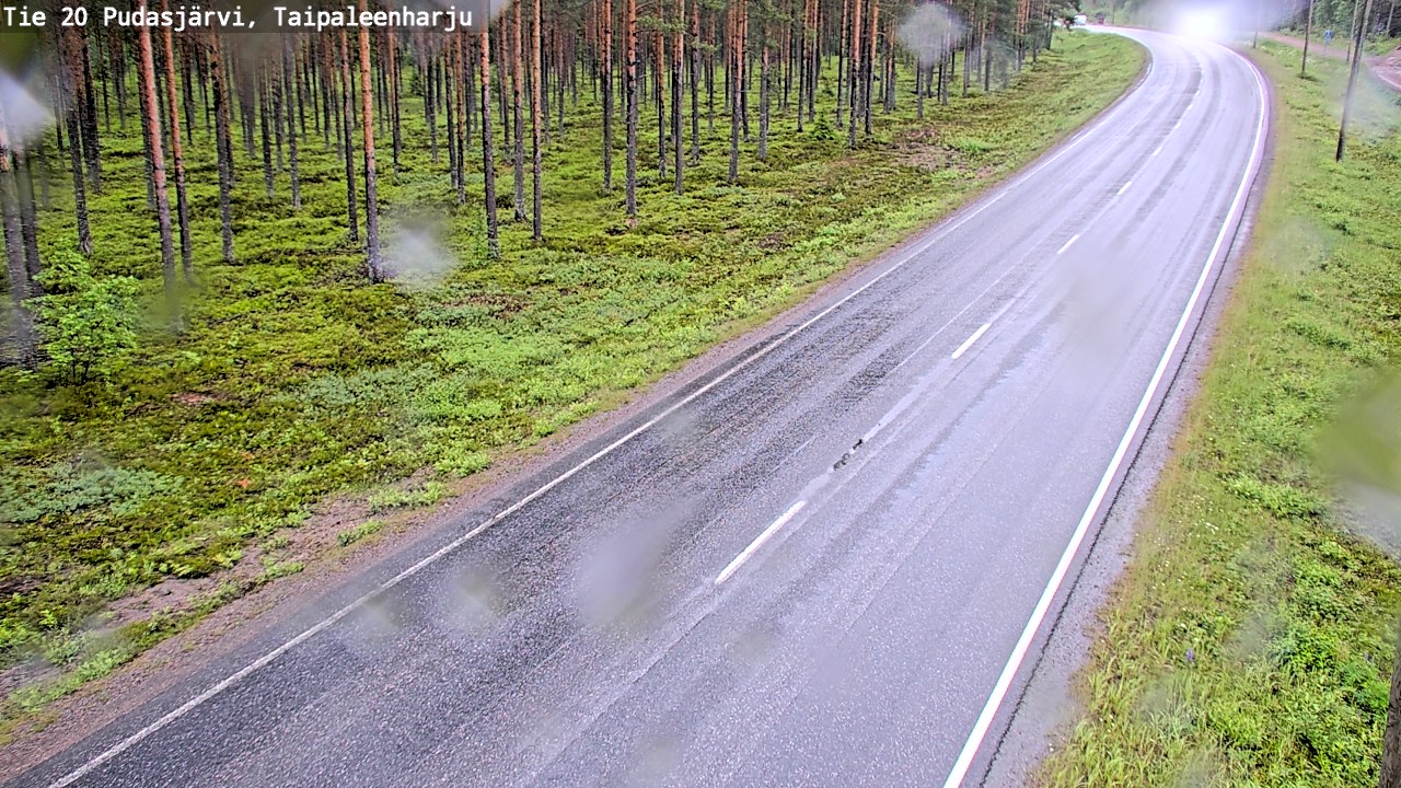 Kelikamerat Kuva Tie 20 Pudasjärvi, Taipaleenharju, Pudasjärvi, Pohjois-Pohjanmaa