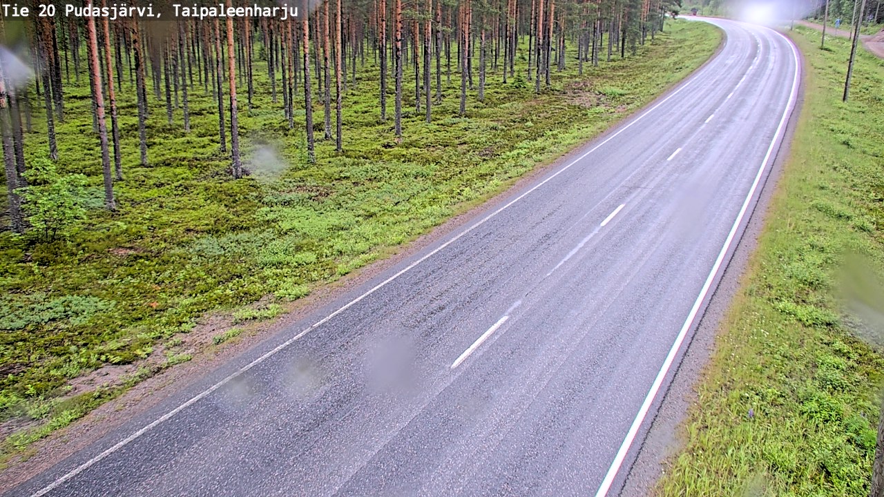Kelikamerat Kuva Tie 20 Pudasjärvi, Taipaleenharju, Pudasjärvi, Pohjois-Pohjanmaa
