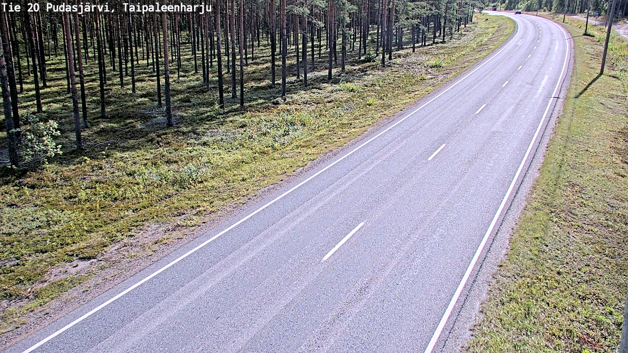 Kelikamerat Kuva Tie 20 Pudasjärvi, Taipaleenharju, Pudasjärvi, Pohjois-Pohjanmaa