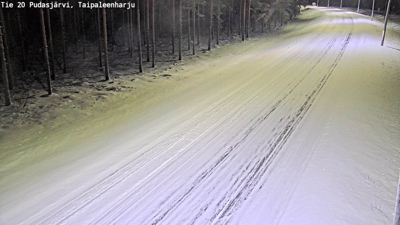 Kelikamerat Kuva Tie 20 Pudasjärvi, Taipaleenharju, Pudasjärvi, Pohjois-Pohjanmaa