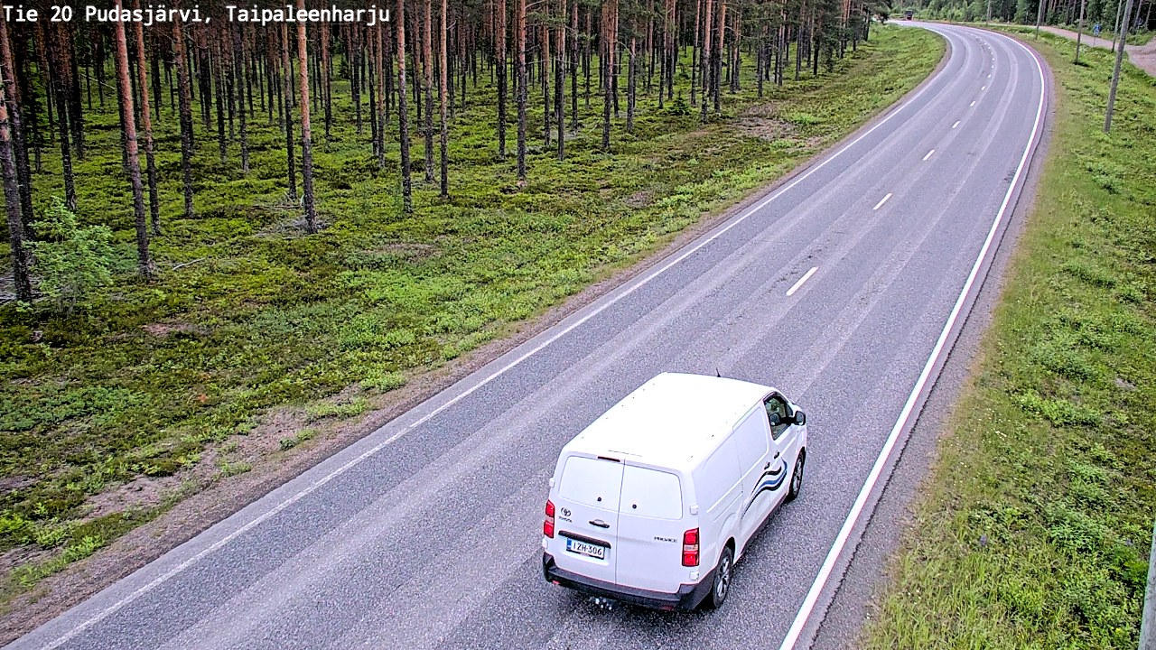 Kelikamerat Kuva Tie 20 Pudasjärvi, Taipaleenharju, Pudasjärvi, Pohjois-Pohjanmaa