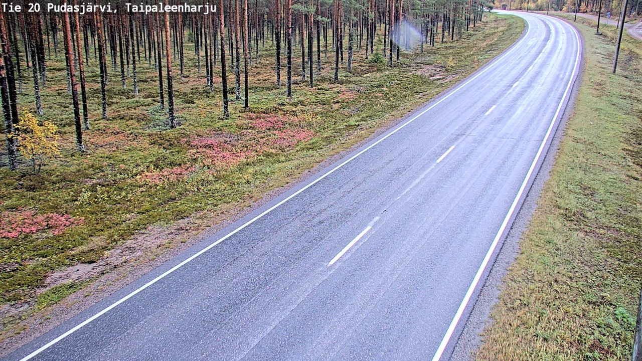 Kelikamerat Kuva Tie 20 Pudasjärvi, Taipaleenharju, Pudasjärvi, Pohjois-Pohjanmaa
