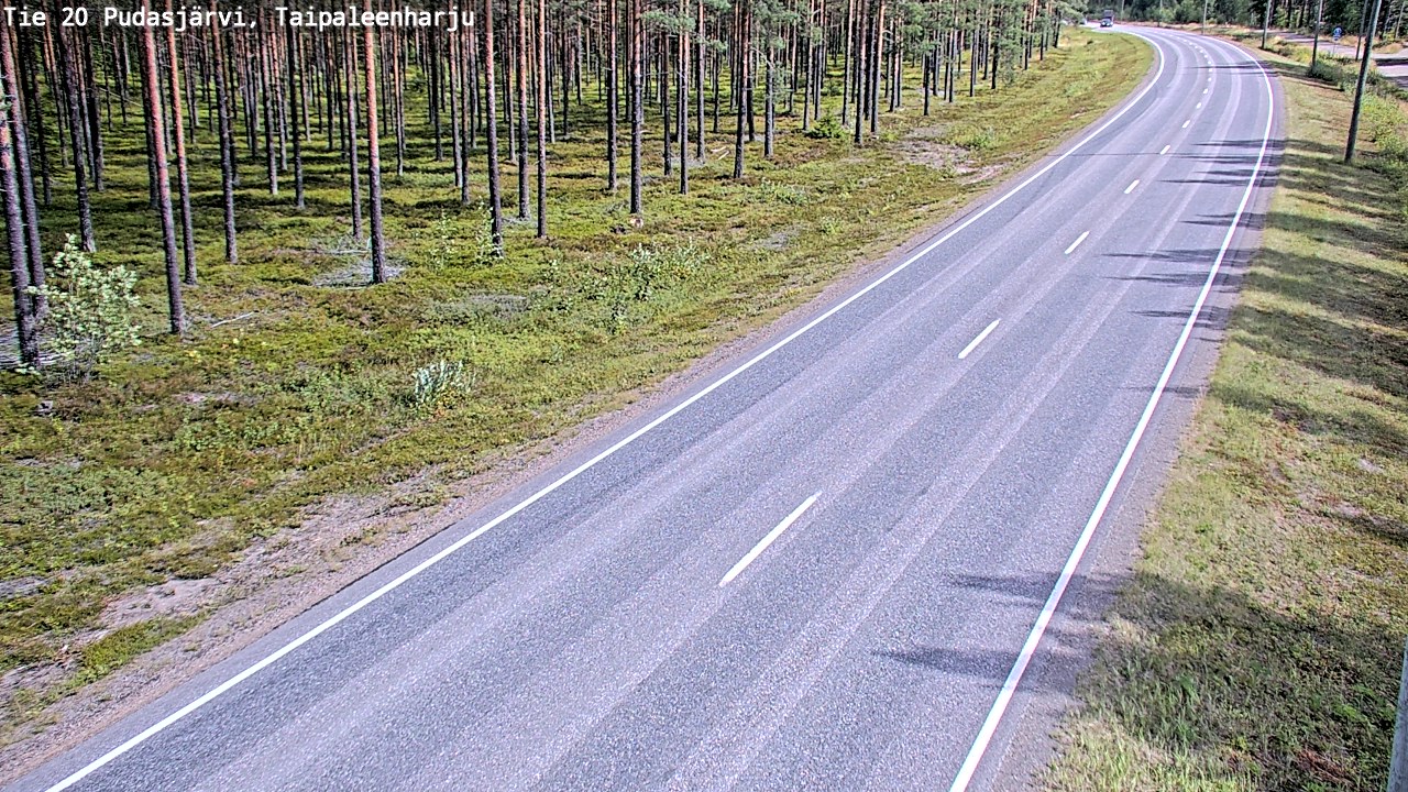 Kelikamerat Kuva Tie 20 Pudasjärvi, Taipaleenharju, Pudasjärvi, Pohjois-Pohjanmaa