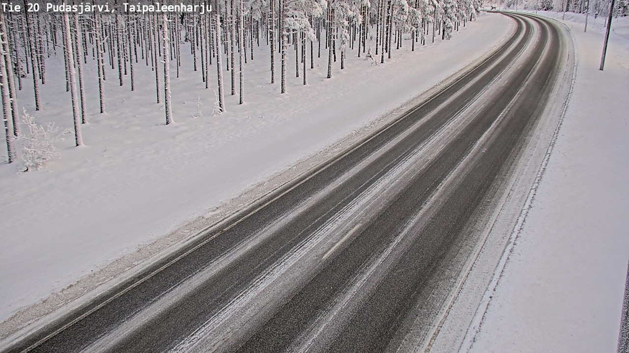 Kelikamerat Kuva Tie 20 Pudasjärvi, Taipaleenharju, Pudasjärvi, Pohjois-Pohjanmaa